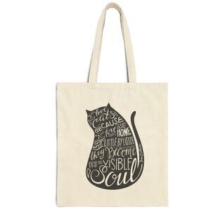 Jean Cocteau Cat Quote Tote Bag